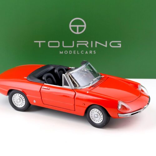 1:18 Touring Modelcars Alfa Romeo 1600 Duetto Spider 1966 red with Top diecast/ openings