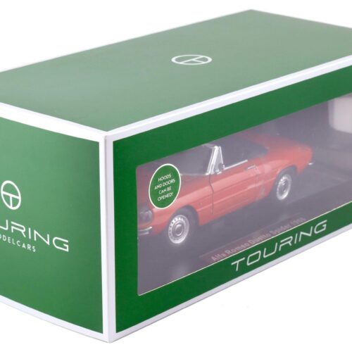 1:18 Touring Modelcars Alfa Romeo 1600 Duetto Spider 1966 red with Top diecast/ openings