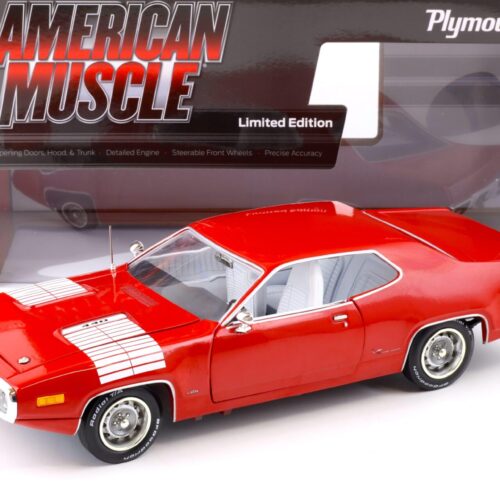 1:18 Auto World 1972 Plymouth Road Runner GTX Class of 72 Rallye red/ white