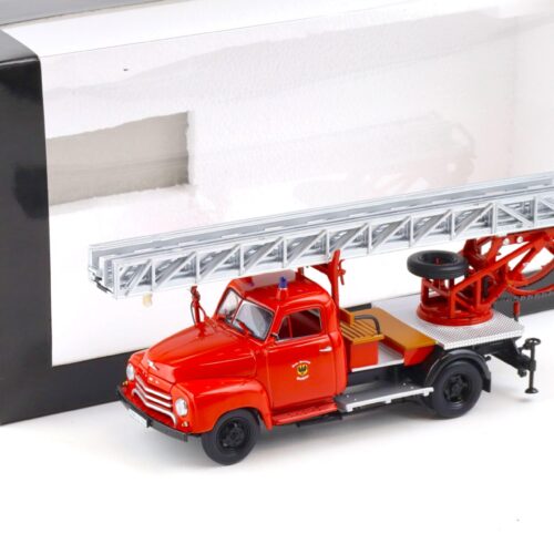 1:43 Minichamps Opel Blitz 1,75t Drehleiter DL18 FEUERWEHR Sinsheim red