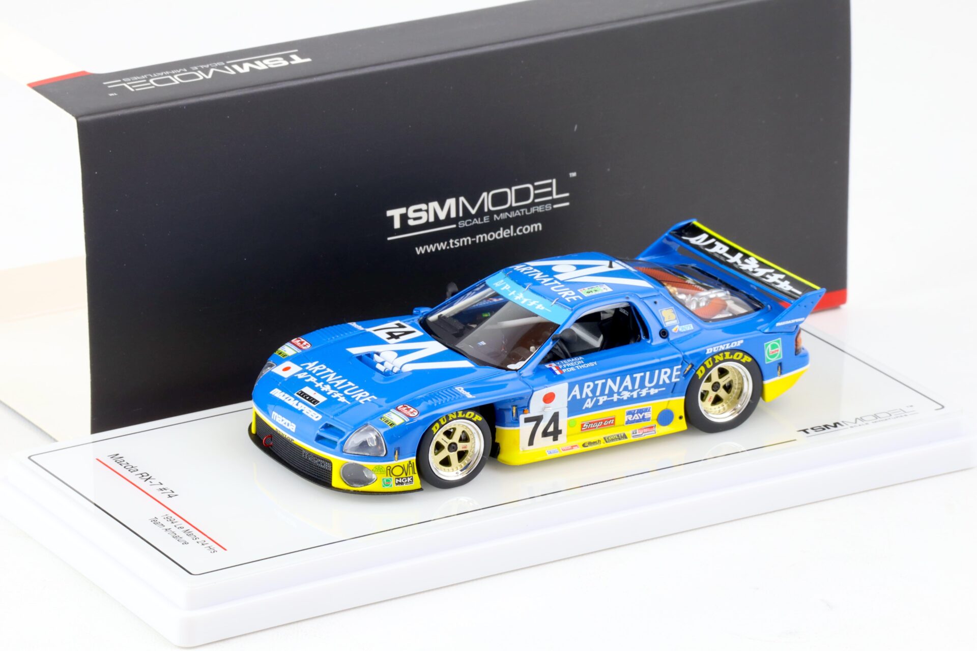 1:43 TSM Model Mazda RX-7 #74 Le Mans 24h 1994 Team Artnature TSM430190