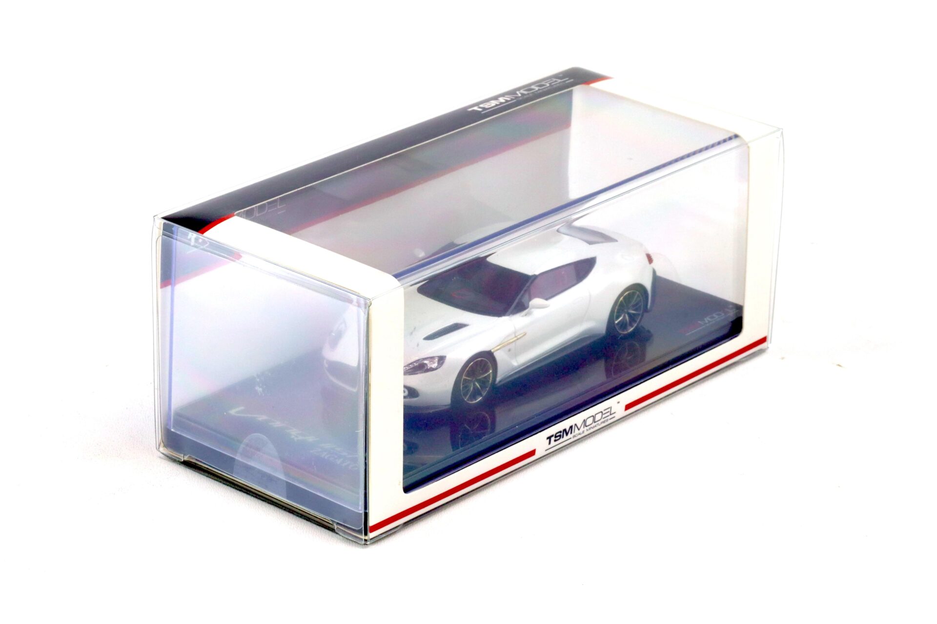 1:43 TSM Model Aston Martin Vanquish Zagato Coupe Escaping white TSM430162