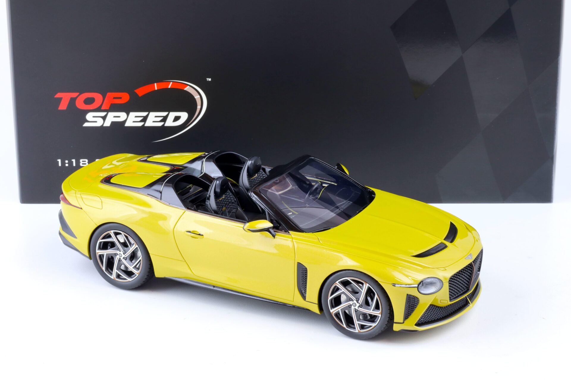1:18 Top Speed Bentley Continental Bacalar yellow Flame TS0379