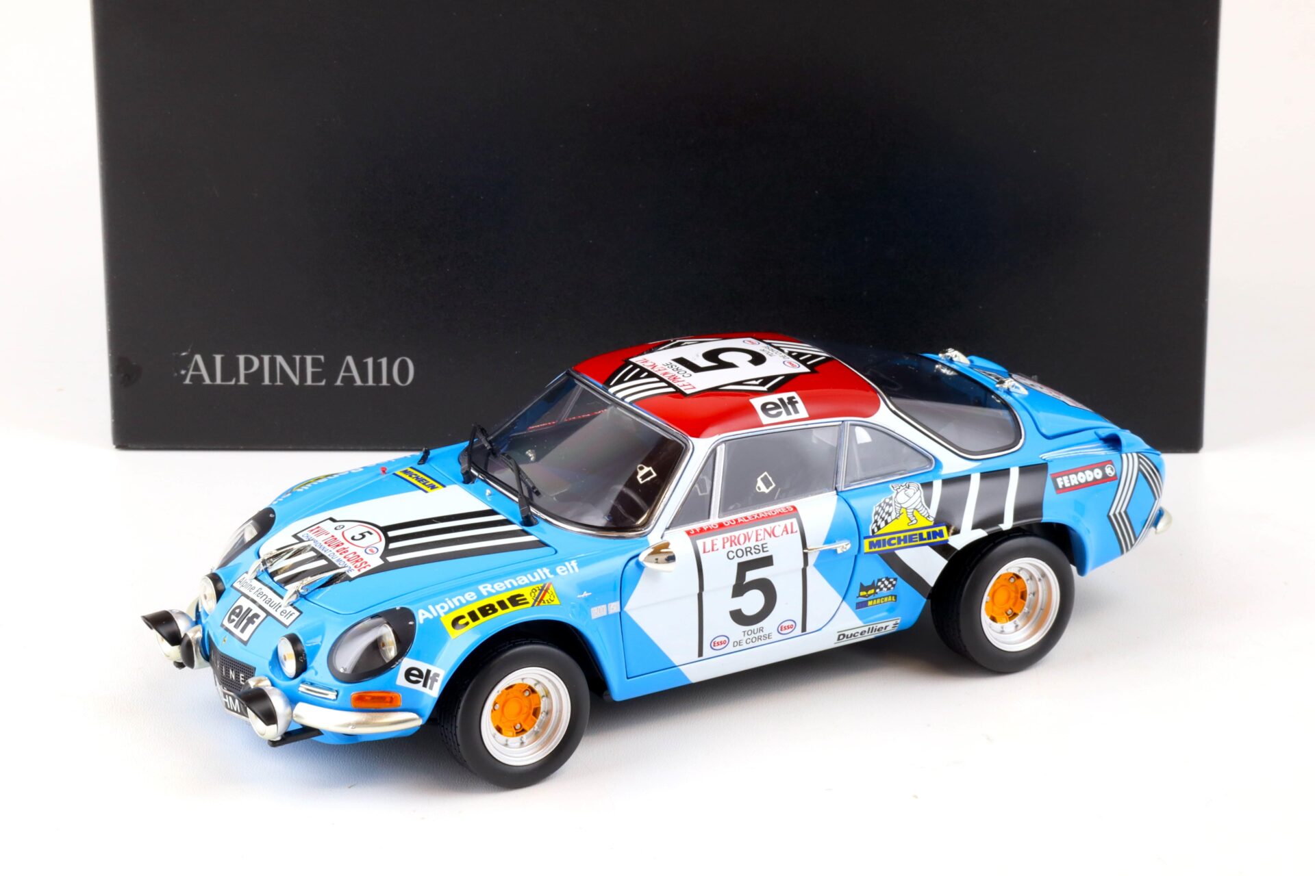 ID 88599 orig.jpg 1:18 Kyosho Renault Alpine A110 #5 Rally Tour de Corse 1973 - 08485B