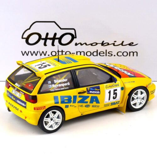 1:18 OTTO mobile OT445 Seat Ibiza Kit Car Rallye Monte Carlo 1998 H.Rovanpera