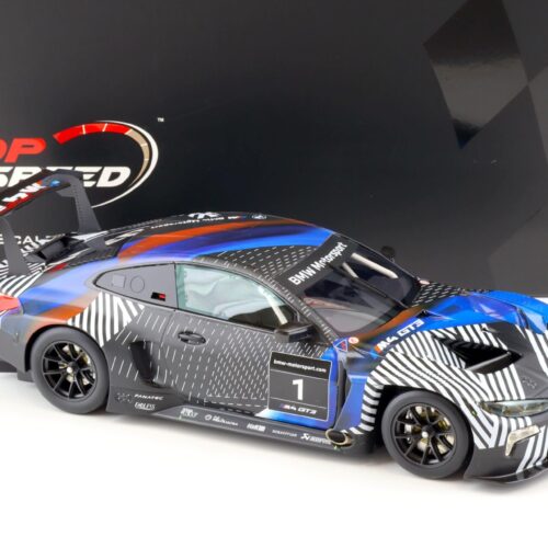 1:18 Top Speed BMW M4 GT3 Test Car Version 1 blue/ black TS0370