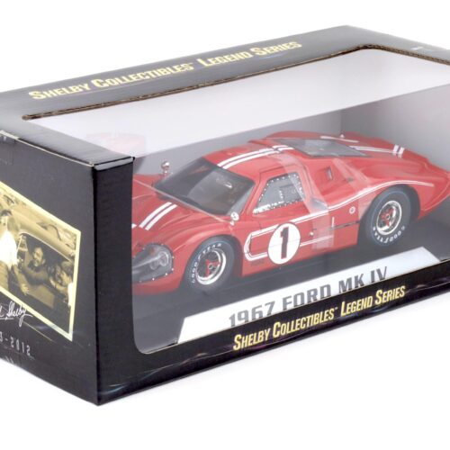 1:18 Shelby Collectibles Ford GT40 MKIV Winner 24h Le Mans 1967 Gurney/Foyt #1