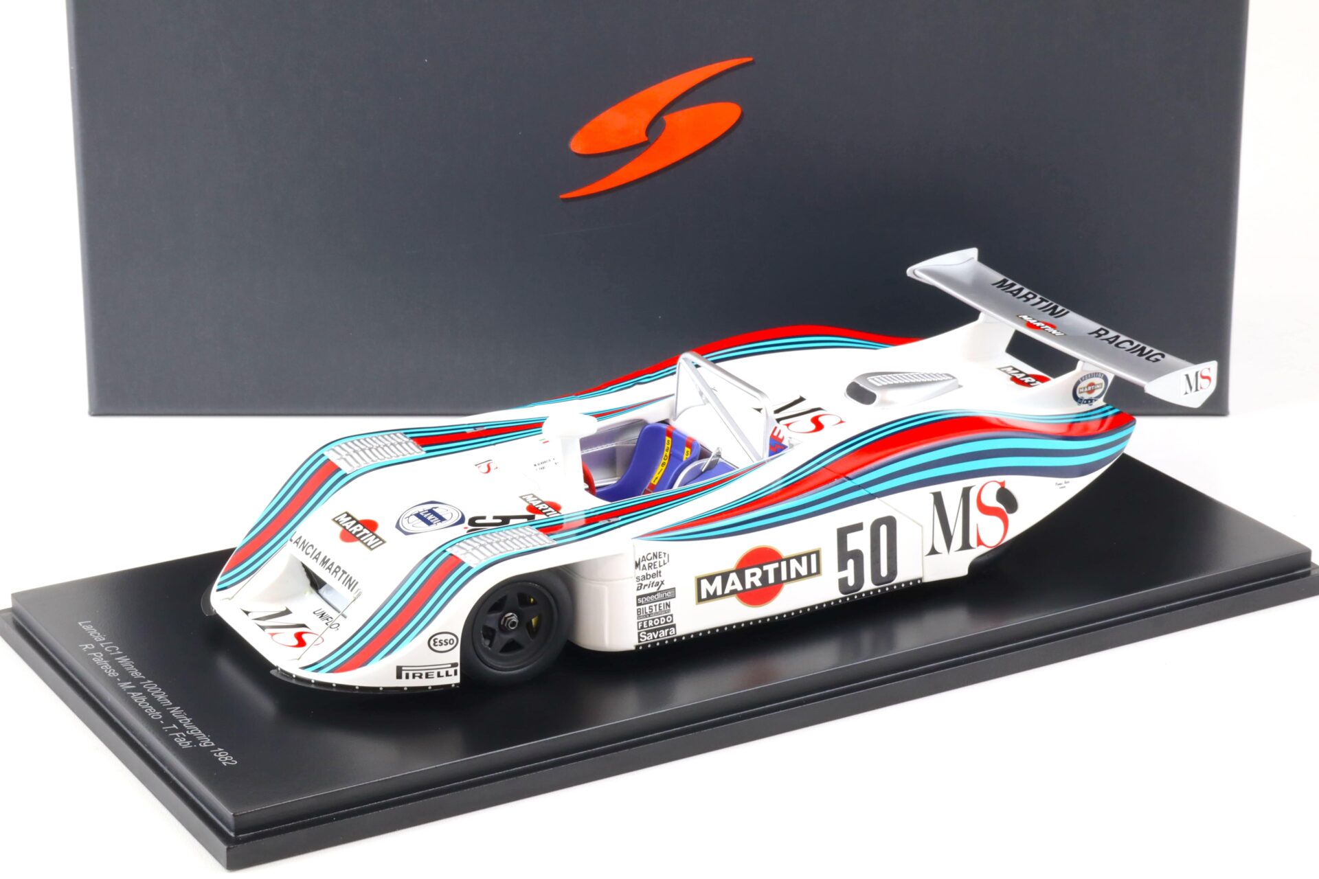 1:18 Spark Lancia LC1 Winner 1000km Nürburgring 1982 Martini Racing #50 Patrese