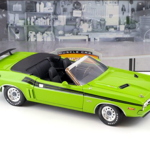 1:18 Greenlight 1971 Dodge Challenger Convertible green Muscle Car Garage