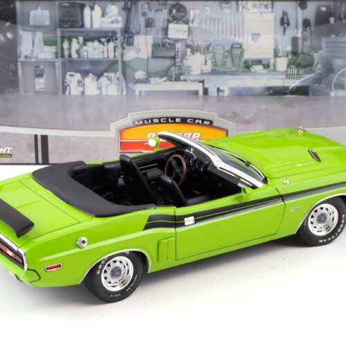 1:18 Greenlight 1971 Dodge Challenger Convertible green Muscle Car Garage