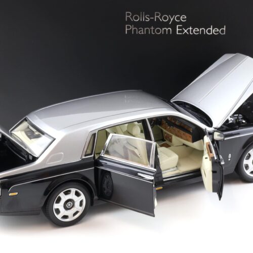 1:18 Kyosho Rolls Royce Phantom EWB Extended Wheelbase 2012 black/ silver