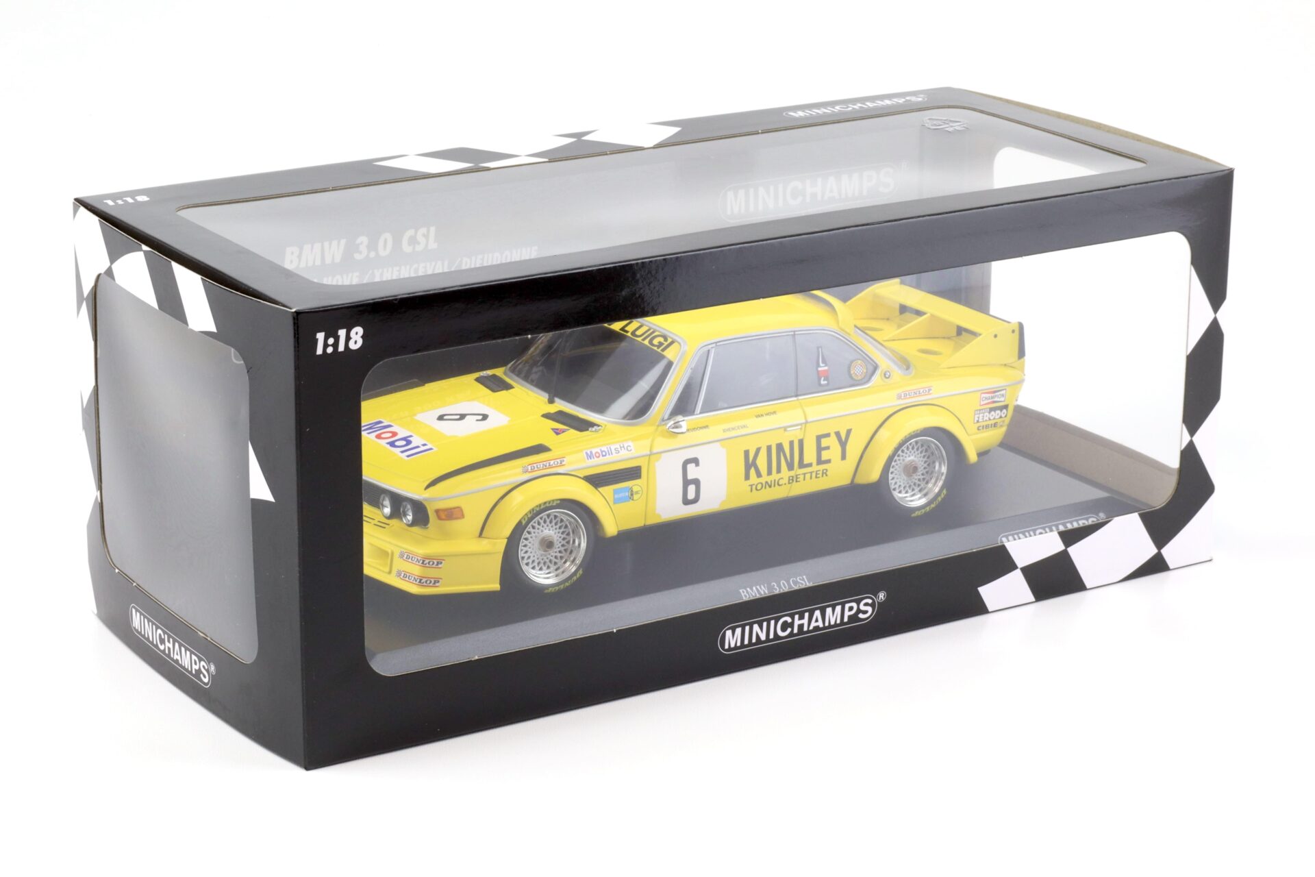 1:18 Minichamps BMW 3.0 CSL Luigi Racing #6 Winners Brands Hatch 500km 1979