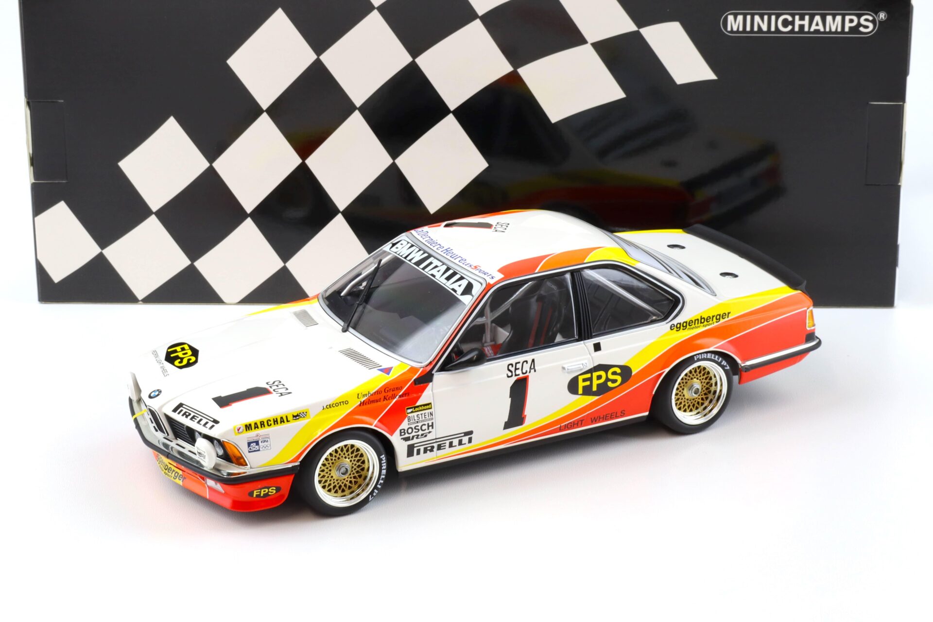 1:18 Minichamps BMW 635 CSI BMW Italia 24h SPA 1983 Cecotto/Kelleners/Grano