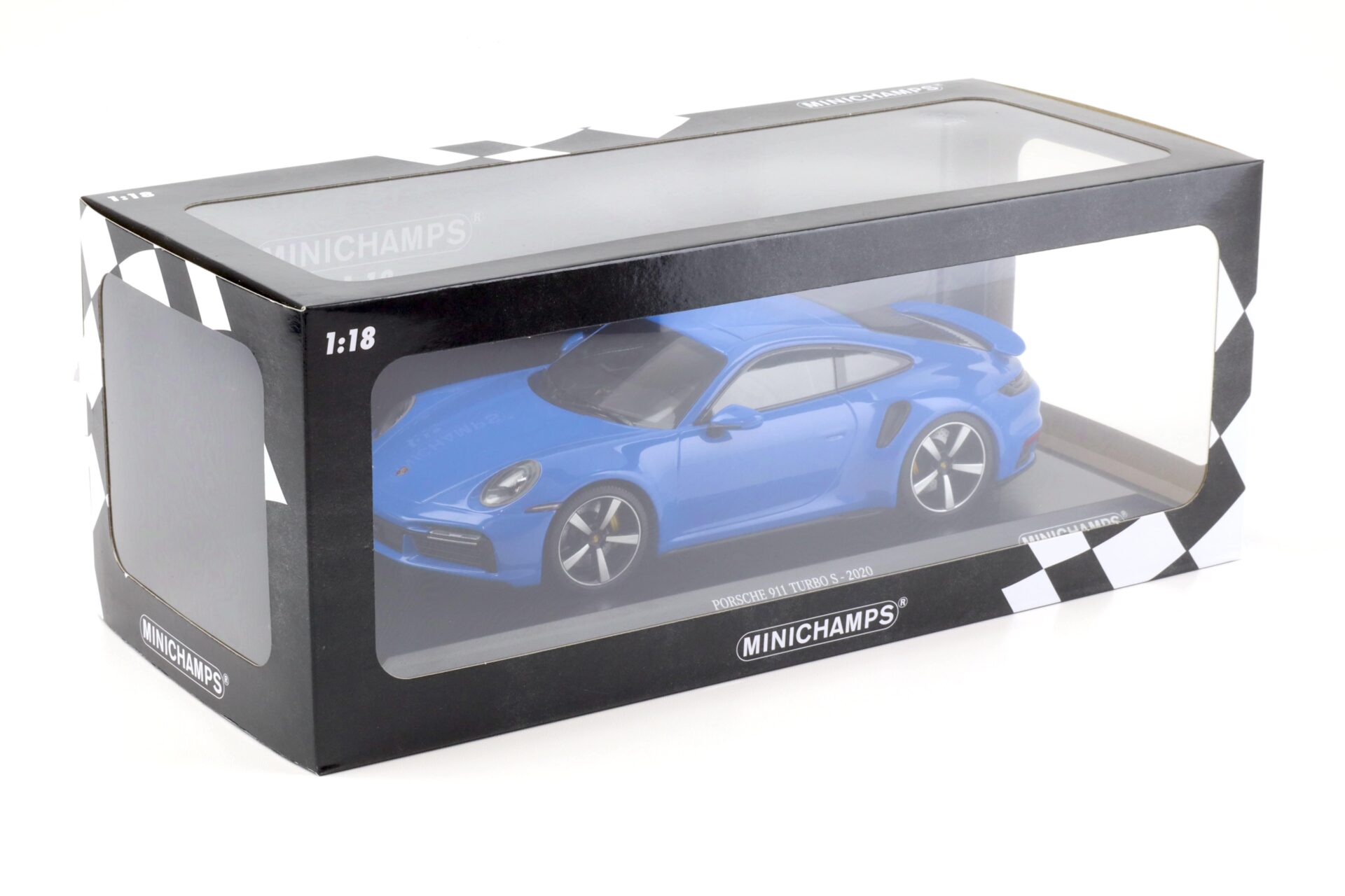 1:18 Minichamps Porsche 911 992 Turbo S Coupe 2020 blue