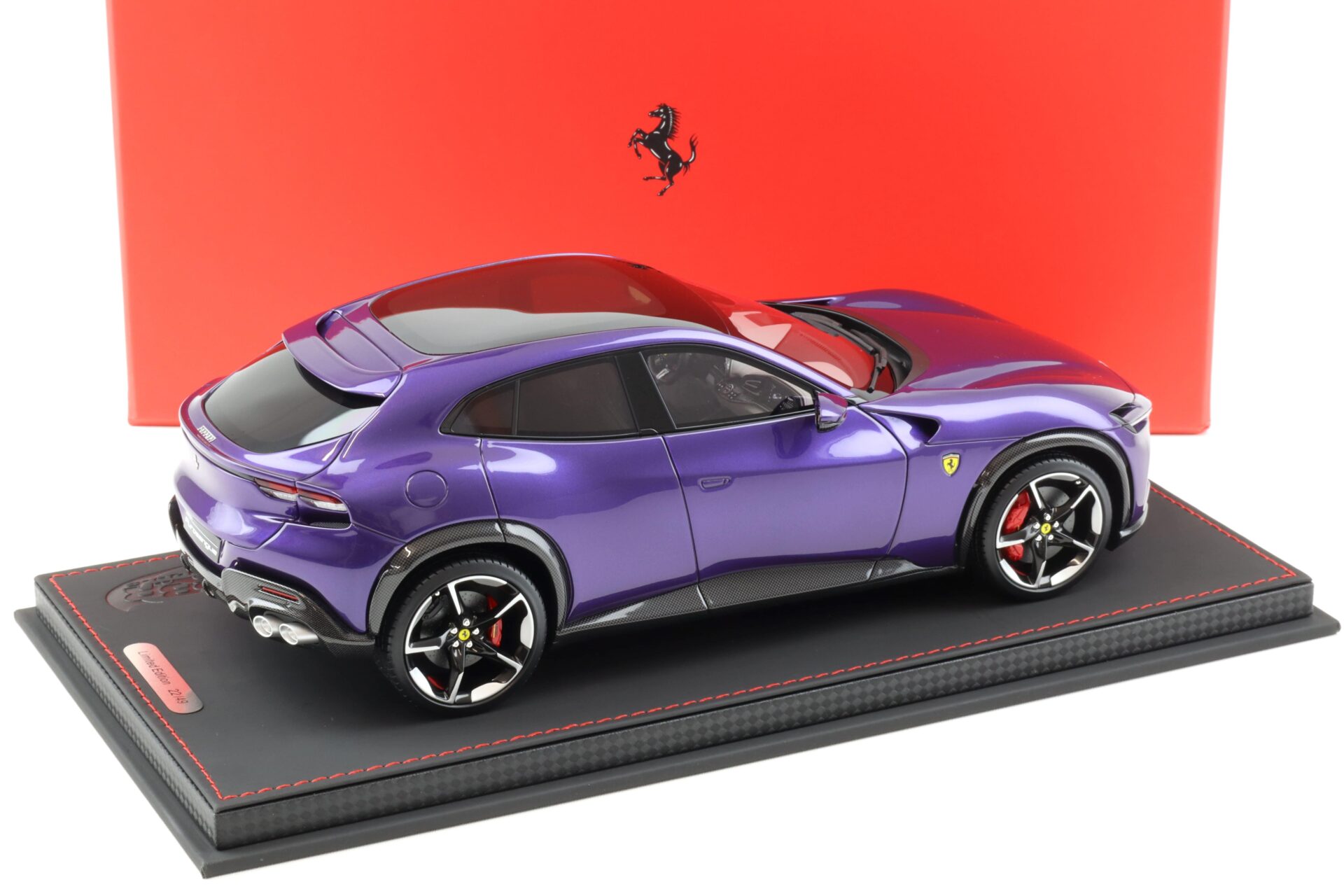 1:18 BBR Ferrari Purosangue with Panorama roof Viola Al Humaid - Limited 49 pcs.