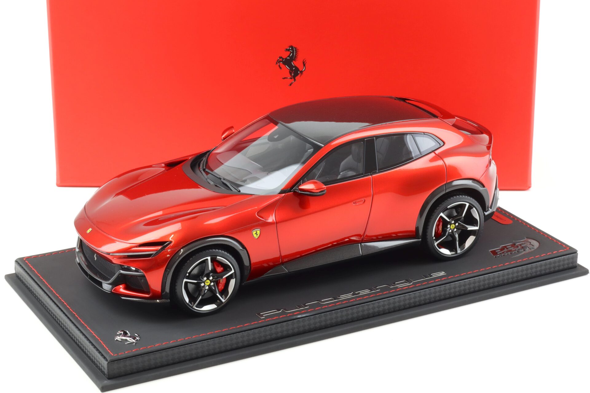 ID 91720 orig.jpg 1:18 BBR Ferrari Purosangue Rosso Magma red/ Carbon - Limited 40 pcs.