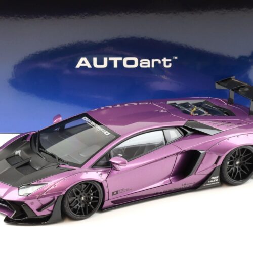 1:18 AUTOart Liberty Walk LB-WORKS Lamborghini Aventador viola SE30/ carbon bonnet 79242