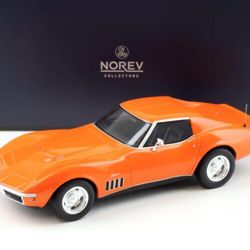 1:18 Norev Chevrolet Corvette C3 Stingray Coupe 1969 Monaco orange - Limited 200 pcs.