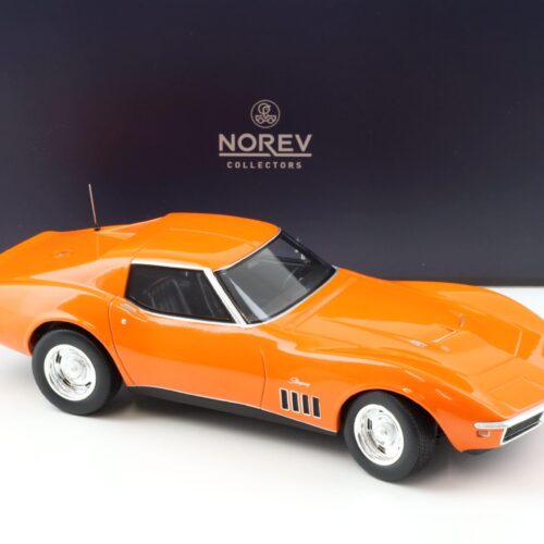 1:18 Norev Chevrolet Corvette C3 Stingray Coupe 1969 Monaco orange - Limited 200 pcs.