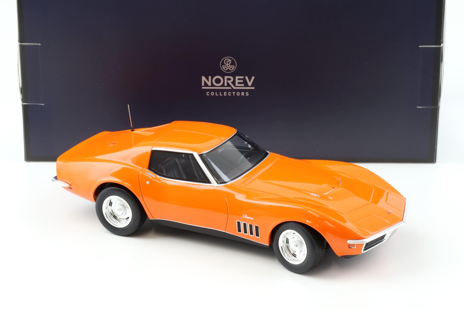 1:18 Norev Chevrolet Corvette C3 Stingray Coupe 1969 Monaco orange - Limited 200 pcs.