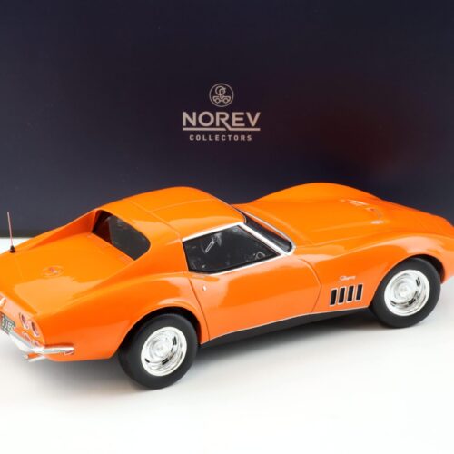 1:18 Norev Chevrolet Corvette C3 Stingray Coupe 1969 Monaco orange - Limited 200 pcs.
