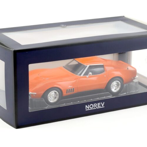 1:18 Norev Chevrolet Corvette C3 Stingray Coupe 1969 Monaco orange - Limited 200 pcs.