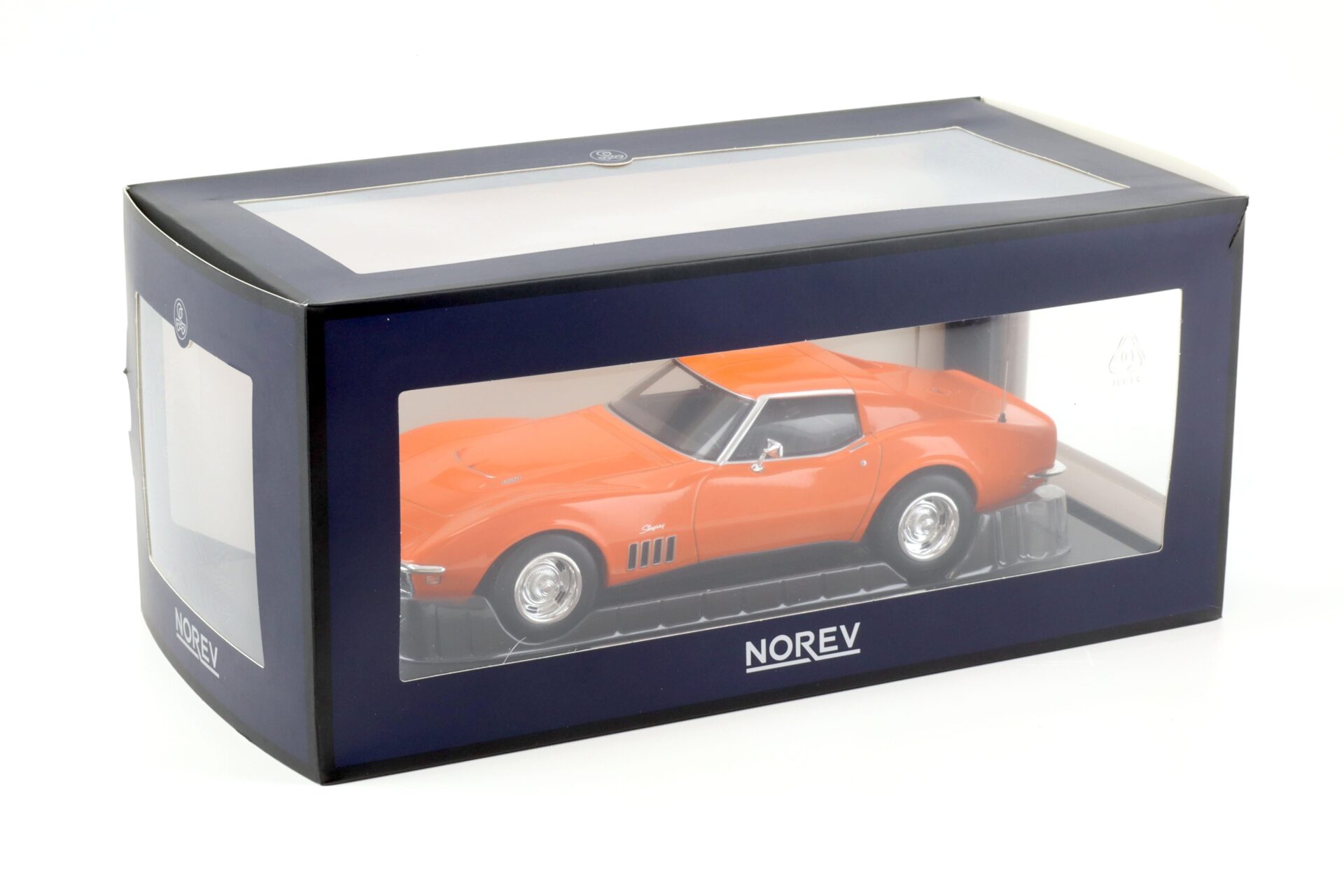1:18 Norev Chevrolet Corvette C3 Stingray Coupe 1969 Monaco orange - Limited 200 pcs.