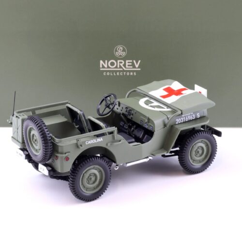 1:18 Norev Jeep Willys Army 1944 Ambulance green/ white - Limited 200 pcs.