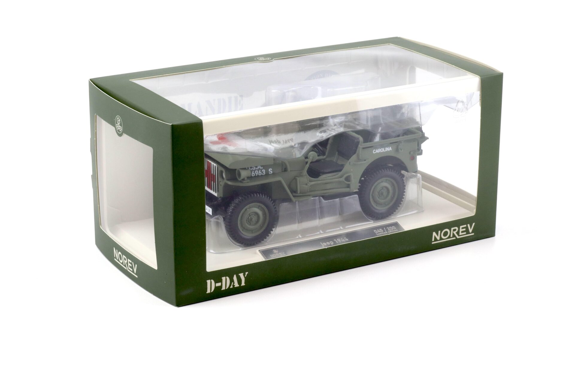 1:18 Norev Jeep Willys Army 1944 Ambulance green/ white - Limited 200 pcs.