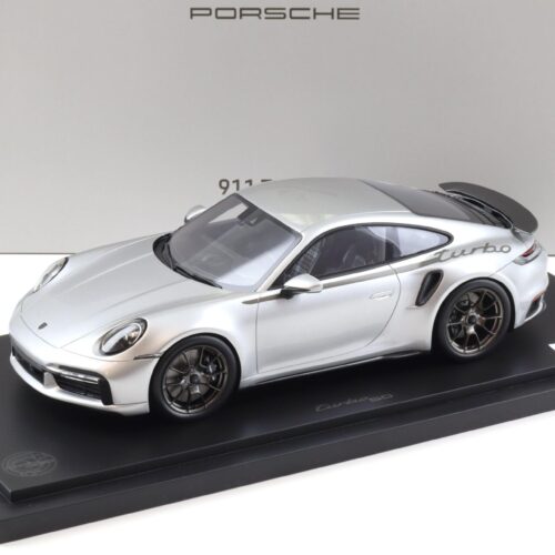 1:18 Spark Porsche 911 (992) Turbo S Coupe 50 Jahre Turbo silver WAP DEALER