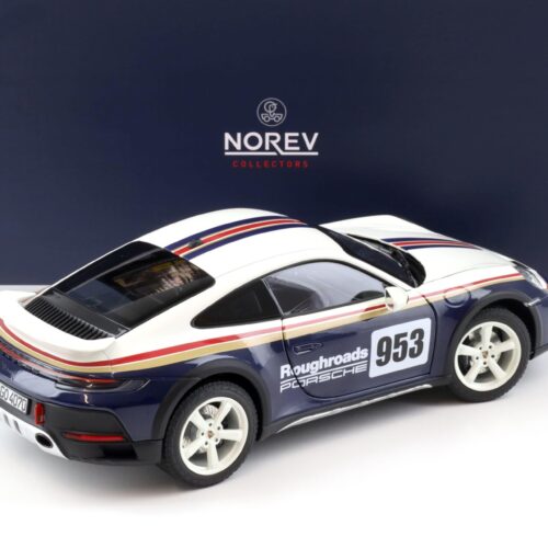 1:18 Norev Porsche 911 (992) Dakar Coupe 2023 Roughroads #953 - Image 3
