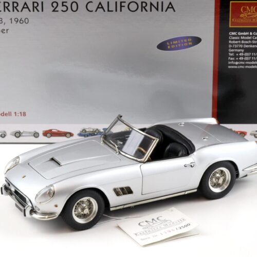 1:18 CMC Ferrari 250 California SWB 1960 silver M-093