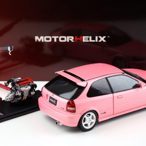 1:18 Motorhelix Honda Civic Type R (EK9) Customized Version Sweet pink + engine M85008
