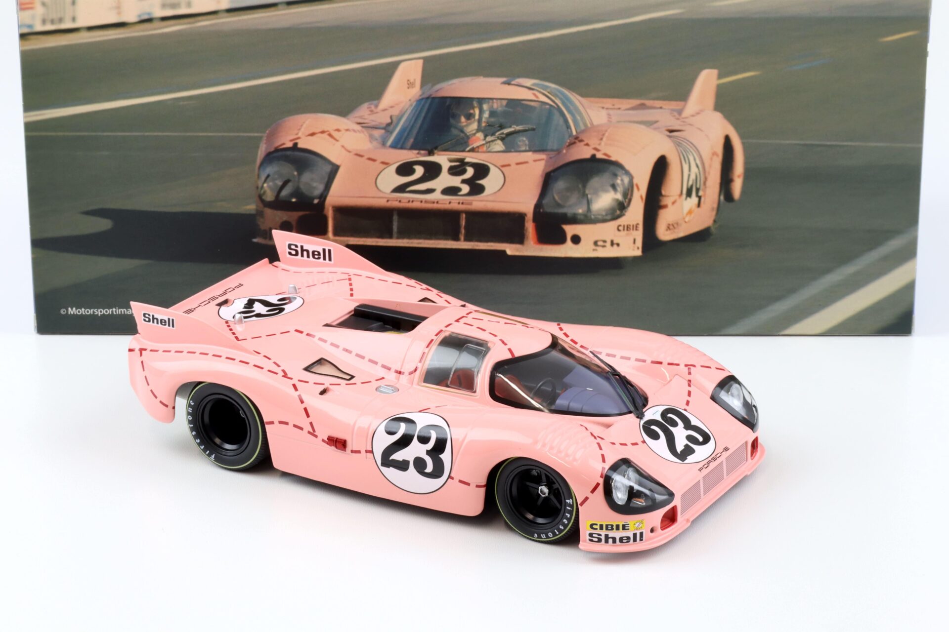 1:18 WERK83 Porsche 917/20 Pink Pig 1st Practice 24h Le Mans 1971 Kauhsen/ Joest #23