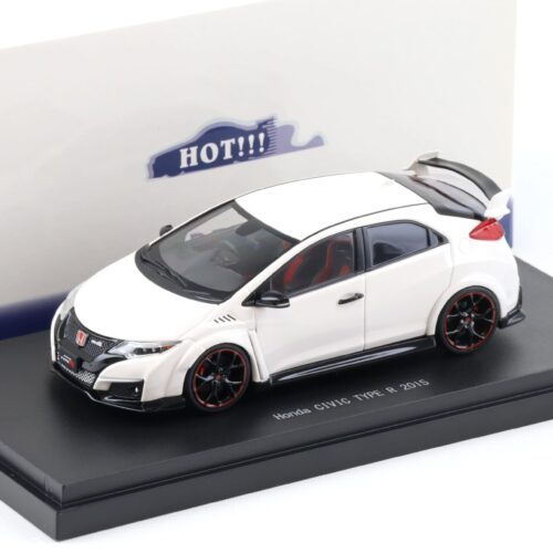 1:43 Ebbro Honda Civic Type R 2015 Japanese License Plate Championship white