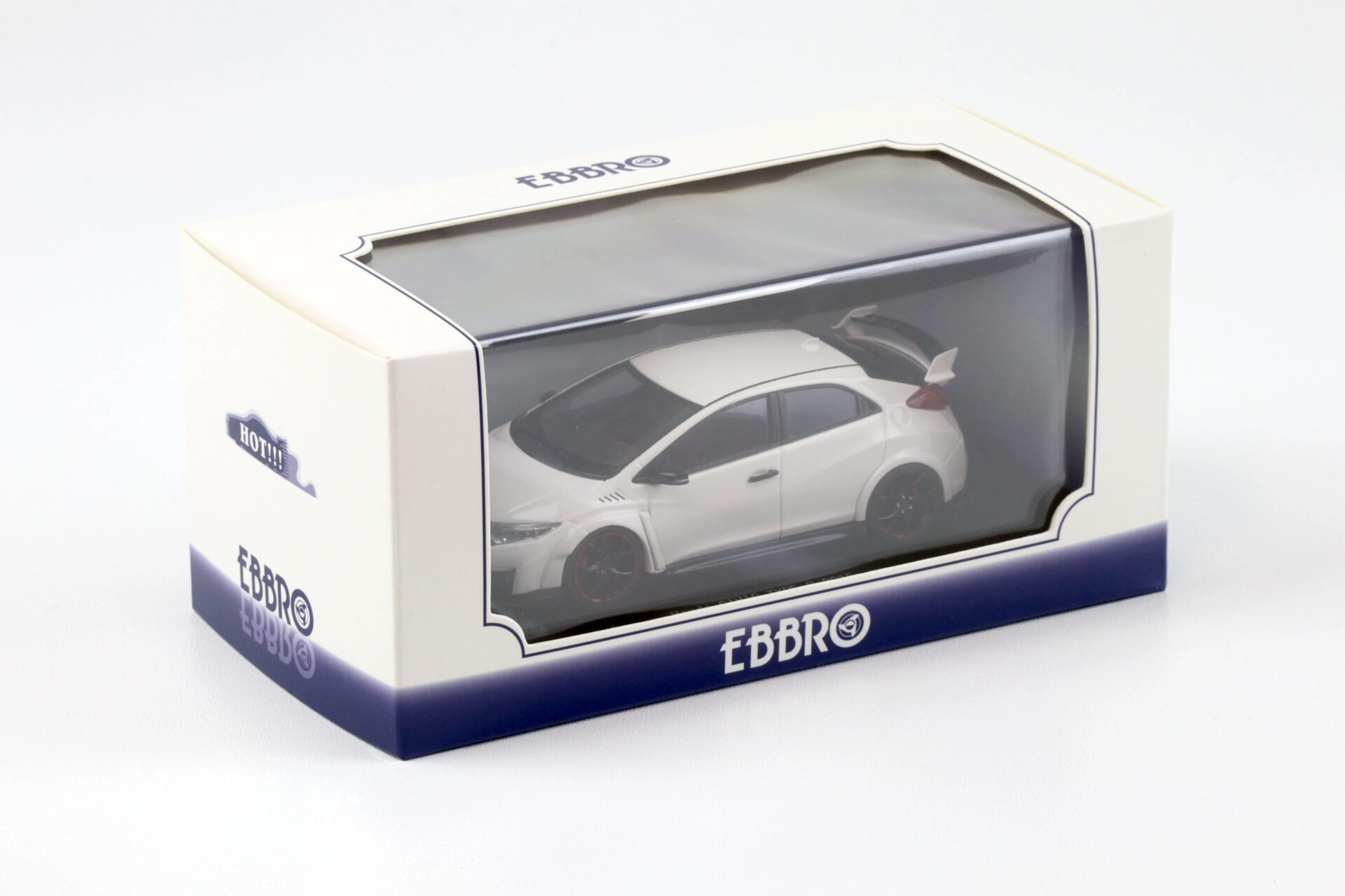 1:43 Ebbro Honda Civic Type R 2015 Japanese License Plate Championship white