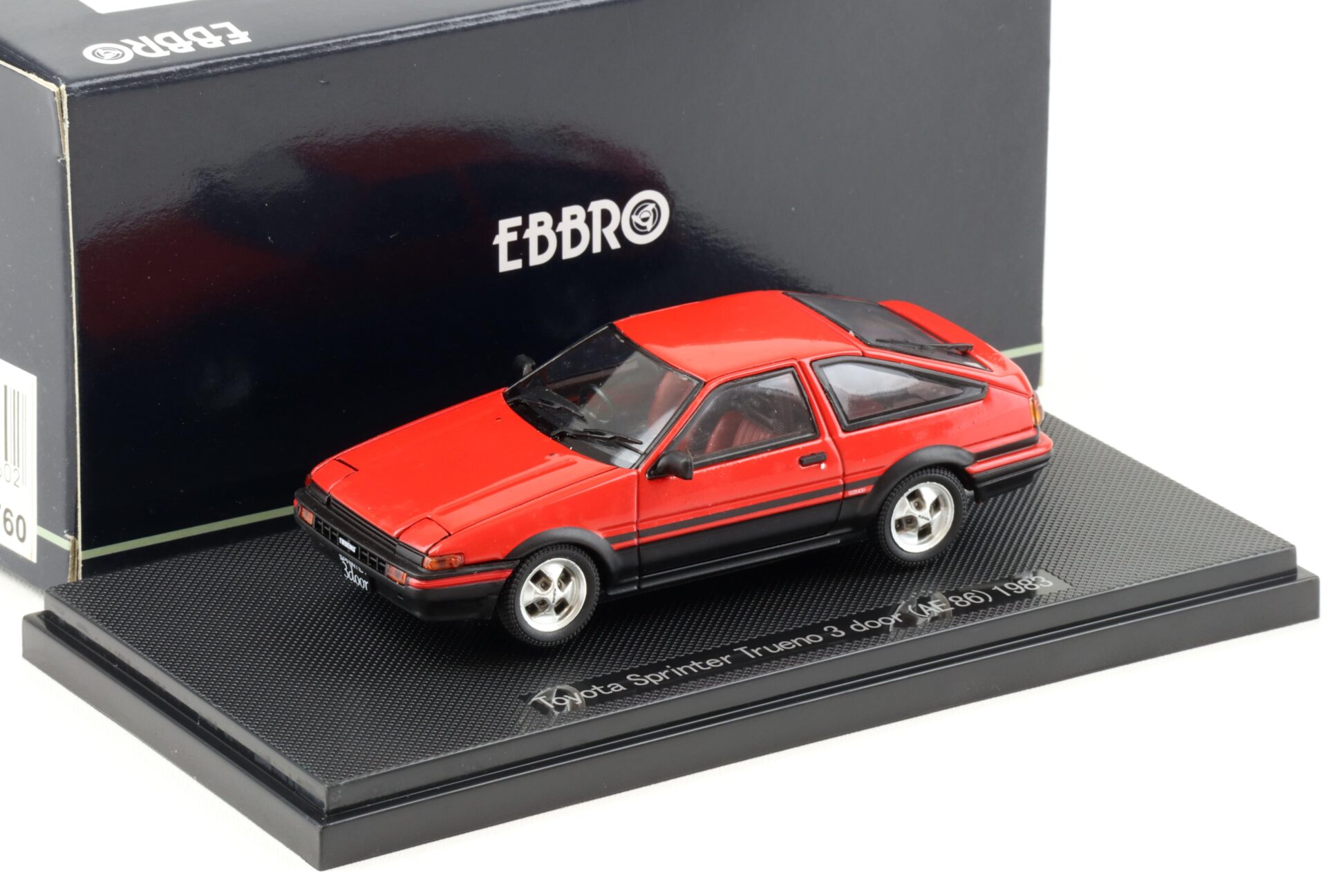 1:43 Ebbro Toyota Sprinter Trueno 3-door (AE86) red 1983