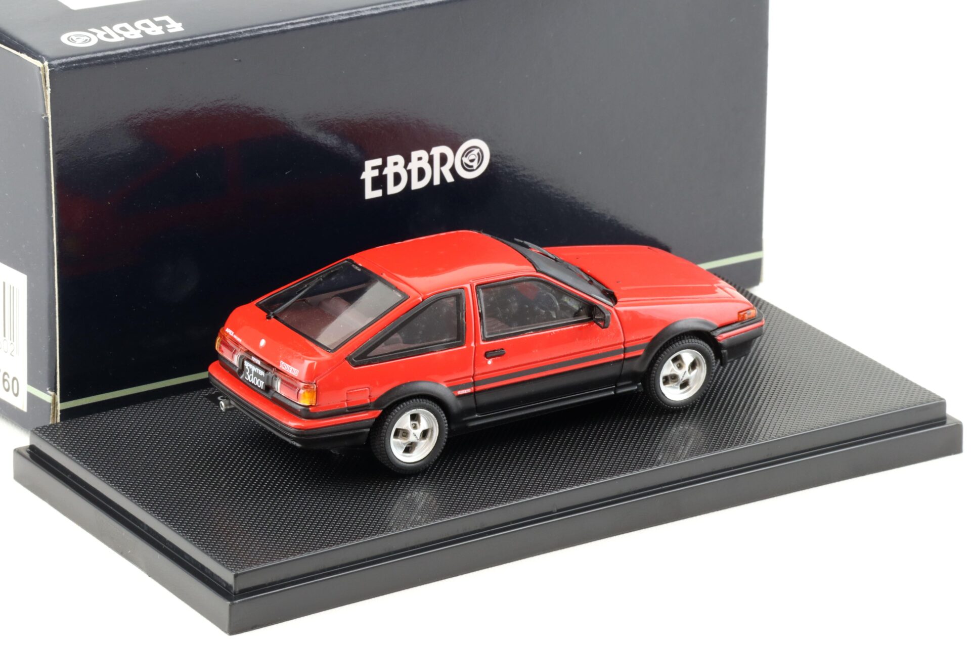 1:43 Ebbro Toyota Sprinter Trueno 3-door (AE86) red 1983