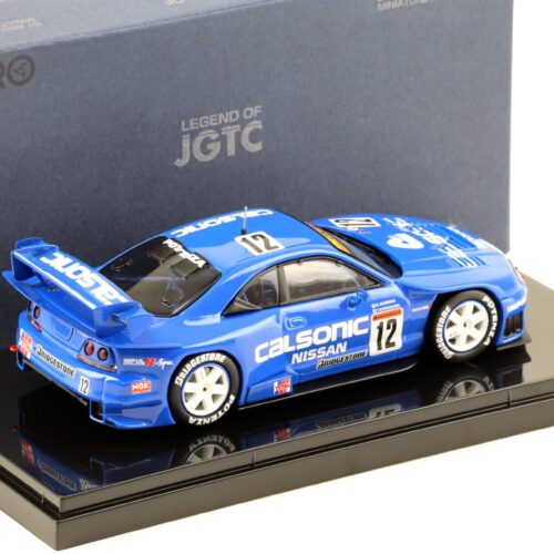 1:43 Ebbro Nissan Skyline R33 Calsonic Skyline #12 JGTC 1998 HDF blue