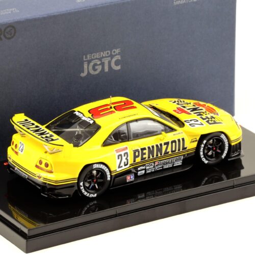 1:43 Ebbro Nissan GT-R R33 PENNZOIL NISMO GT-R #23 JGTC 1998 yellow