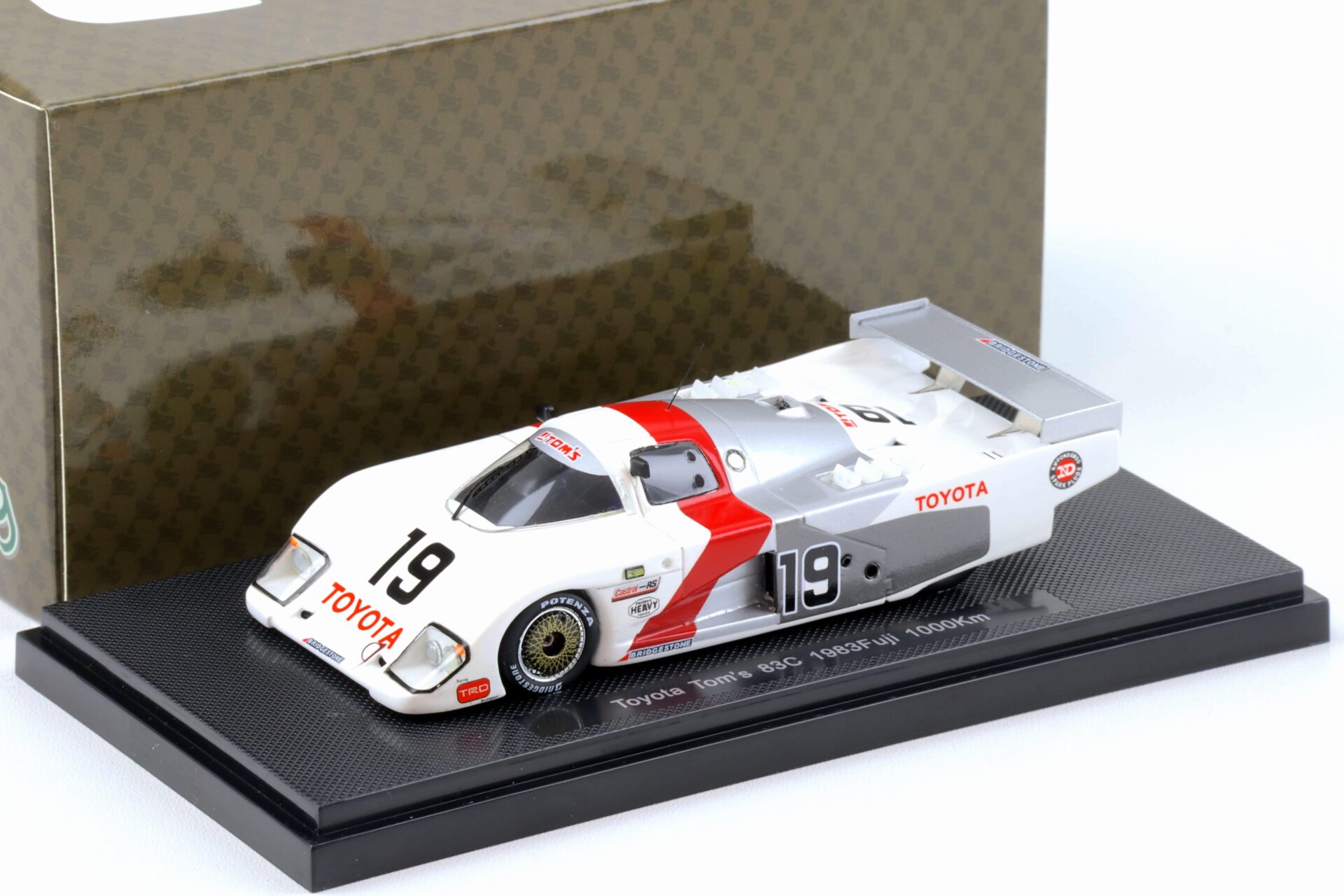 1:43 Ebbro Toyota TOMÂ´S 83C Fuji 1000km 1983 Matsumoto/ Hoshino #19