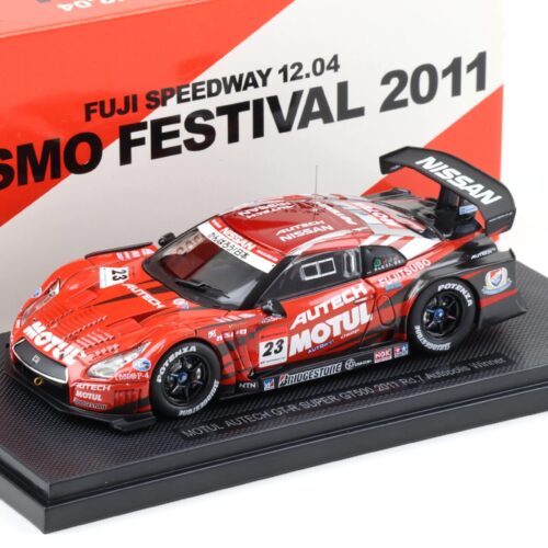 1:43 Ebbro Nissan GT-R Super GT500 Rd.7 Autopolis Winner 2011 MOTUL AUTECH Nismo Festival