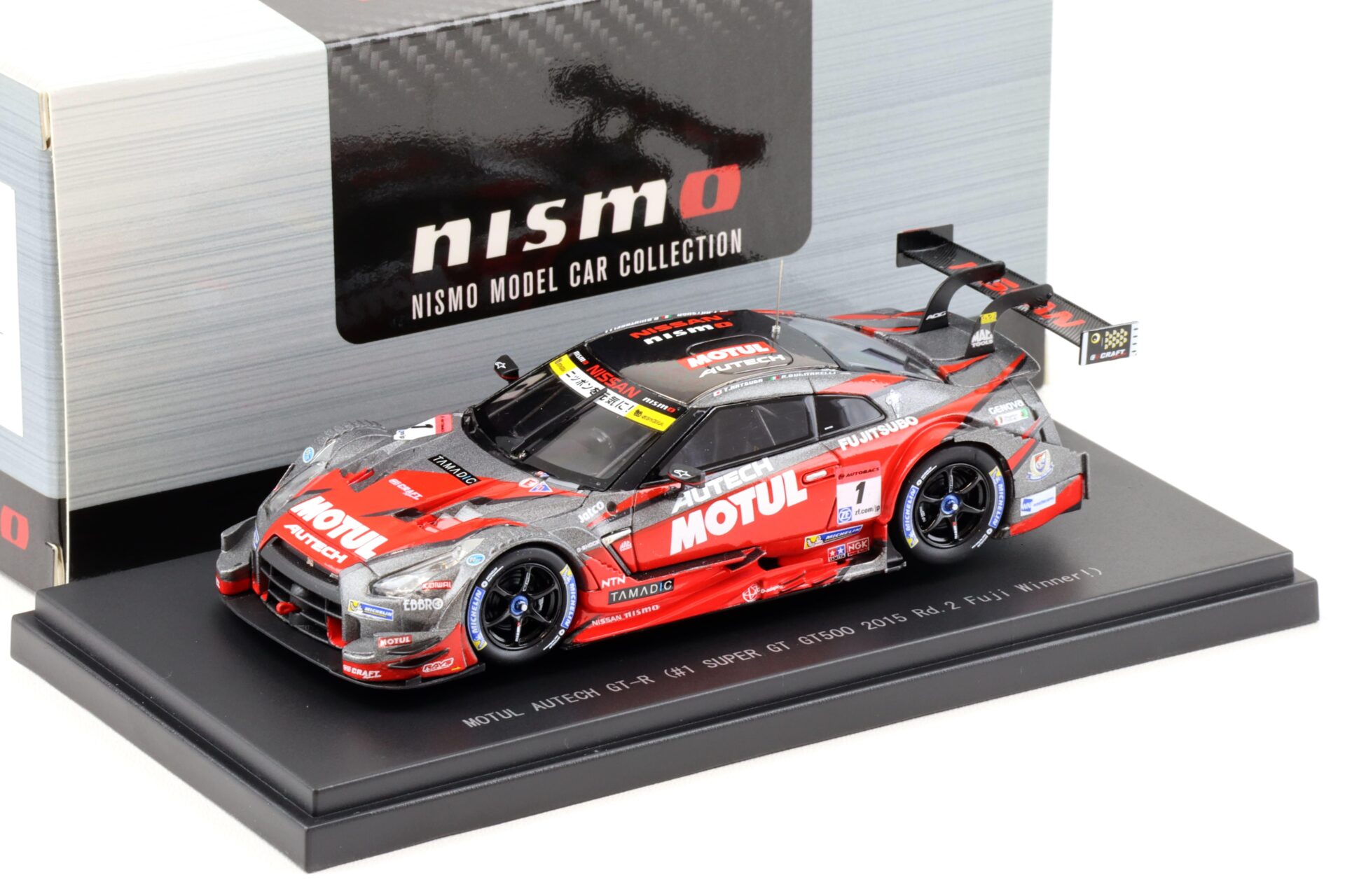 1:43 Ebbro Nissan GT-R Super GT500 Rd.2 Fuji Winner 2015 MOTUL AUTECH NISMO