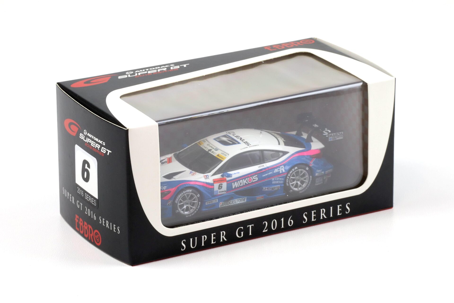 1:43 Ebbro Lexus RC F Super GT500 Rd.1 Okayama 2016 WAKO´s 4CR #6 Oshima/ Caldarelli
