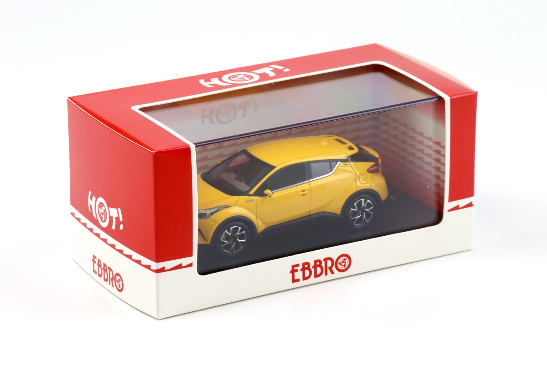 1:43 Ebbro Toyota C-HR yellow 2016