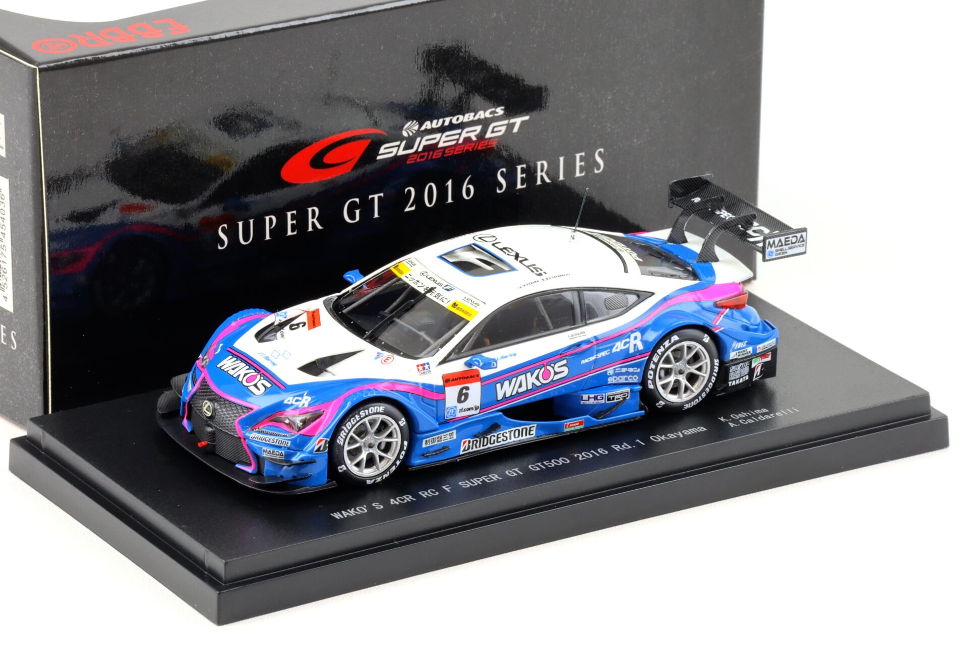 ID 94083 orig.jpg 1:43 Ebbro Lexus RC F Super GT500 Rd.1 Okayama 2016 WAKO´s 4CR #6 Oshima/ Caldarelli