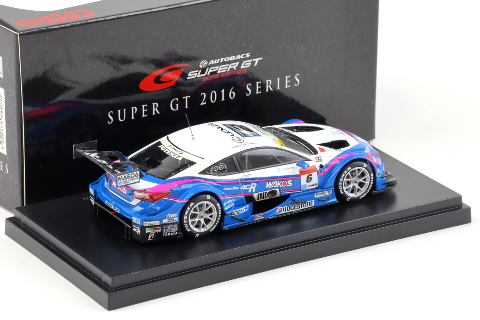 1:43 Ebbro Lexus RC F Super GT500 Rd.1 Okayama 2016 WAKO´s 4CR #6 Oshima/ Caldarelli
