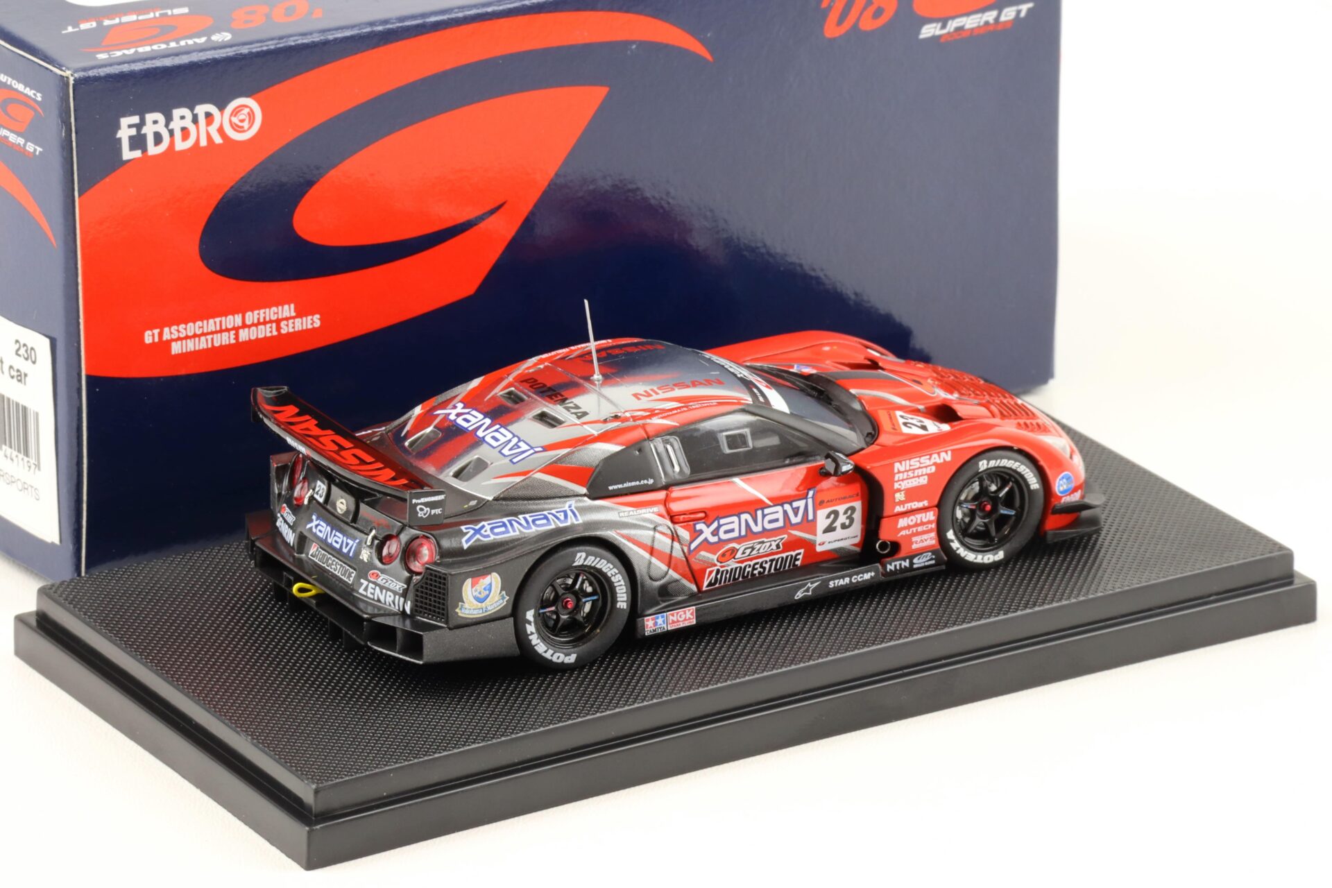 1:43 Ebbro Nissan GT-R Super GT500 XANAVI NISMO 2008 #23 Motoyama