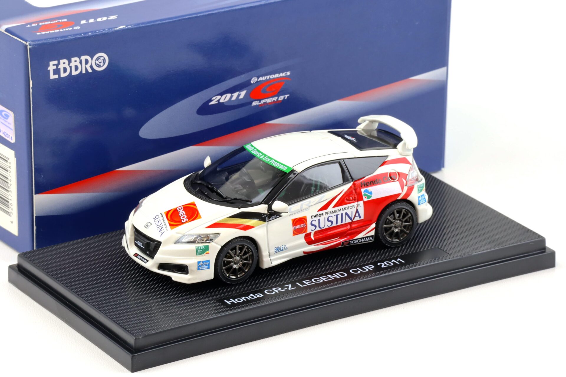 1:43 Ebbro Honda CR-Z Legend Cup SET A 2011 white