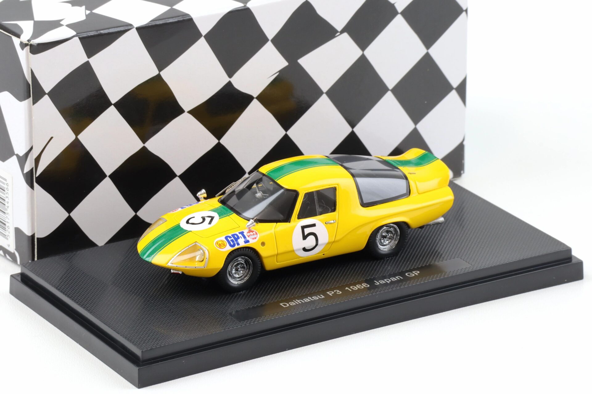 1:43 Ebbro Daihatsu P3 Japan GP 1966 #5 Takao Yoshida yellow/ green